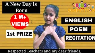 English Recitation Competition for class1class2class3  Prize Winner Poem in School [upl. by Gillett]