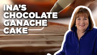 Ina Gartens Chocolate Ganache Cake  Barefoot Contessa Cook Like a Pro  Food Network [upl. by Erde]