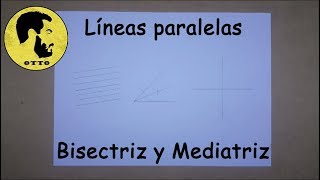 Lineas Paralelas Bisectriz y Mediatriz ¿Cómo se hacen [upl. by Aay]