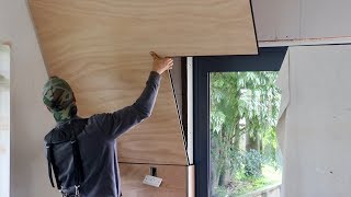 Plywood Wall  NO Nail Holes [upl. by Krahling]