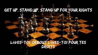 Bob Marley  Get Up Stand Up  Lyrics  English  French [upl. by Nosna446]