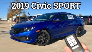 REFRESHED 2019 Honda Civic Sport Review amp Drive [upl. by Alber]