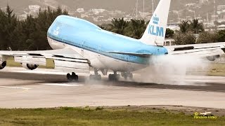 4K  St Maarten Amazing Plane landing and Takeoff footage at Princess Juliana Airport  11 [upl. by Aimas426]