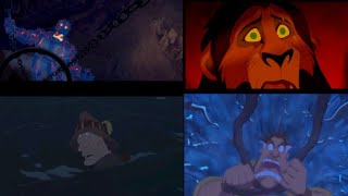 Top 10 Favorite Disney Movie Villains Defeats and Deaths [upl. by Gainer]