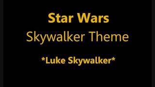 Star Wars Skywalker Theme HD Stereo [upl. by Tterrej]