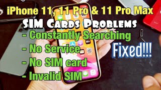 iPhone 11s SIM Card Not Working No Service Constantly Searching No SIM FIXED [upl. by Nylek]