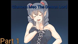 Giantess Game Size Matters 05 Version Walkthrough Part 1 Mao the Demon Lord [upl. by Tterrag]