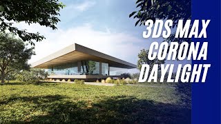 3D Tutorial  3ds Max  Corona Render  Exterior daylight lightning 🏠 [upl. by Perzan]