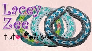 NEW Lacey Zee Rainbow Loom Bracelet Tutorial [upl. by Chara945]