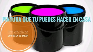 Como hacer pintura casera  Como fabricar pintura en casa  PINTURA HECHA EN CASA  hazlo tu mismo [upl. by Namwen]