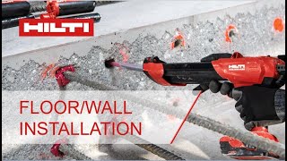 HOWTO floorwall installation Hilti RE 500 V4 EPOXY ANCHOR [upl. by Housum313]