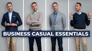 The ULTIMATE Business Casual Capsule Wardrobe  15 Menswear Wardrobe Essentials [upl. by Kevyn]