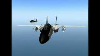 US F14 Tomcats VS Libyan Mig23 Floggers [upl. by Sivatco]