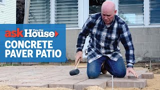 How to Install Concrete Pavers  Ask This Old House [upl. by Burrell]