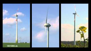 Enercon wind energy turbines in action [upl. by Nortad]