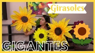 GIRASOL GIGANTE CON PAPEL CREPEDYLMELISA ZUJEY [upl. by Hallsy]