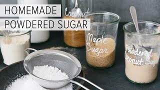 HOW TO MAKE POWDERED SUGAR IN 30 SECONDS  quick amp easy [upl. by Raddie]