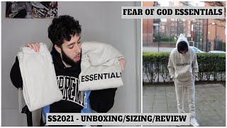 FEAR OF GOD ESSENTIALS REVIEW  SIZING GUIDE 2021 [upl. by Cirad]