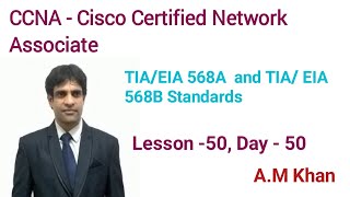 CCNA TIAEIA 568A amp TIAEIA 568B STANDARDS [upl. by Ydda671]