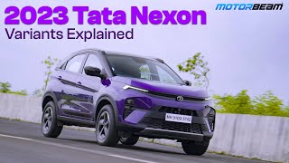 2023 Tata Nexon Variants Explained  MotorBeam [upl. by Vivi]