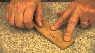 How To Set A Rivet In Leather [upl. by Mel]