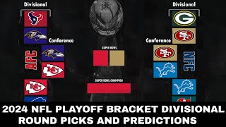 2024 NFL playoff bracket Divisional round picks and predictions [upl. by Ranson]