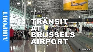 TRANSIT BRUSSELS Airport BRU  BrusselZaventem Airport BRU  Concourse A  Connection Flight [upl. by Ahsaet]