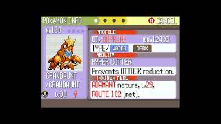 How to get Crawdaunt in Pokemon Sapphire [upl. by Ecylla]