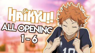 HAIKYUU  All Openings 16 [upl. by Adnamahs]