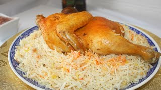 Chicken Mandi Yemeni Mandi recipe  Arabic rice recipe [upl. by Ahsienaj]