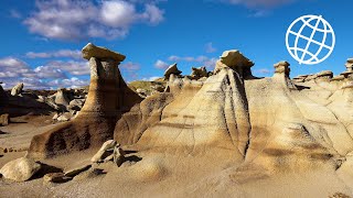 The Enchanted Fairyland of Bisti Wilderness New Mexico USA Amazing Places 4K [upl. by Annuaerb]