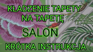 KLEJENIE TAPETY NA TAPETĘ  PRZYGOTOWANIE ODMIERZANIE [upl. by Polinski]