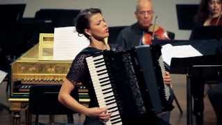 Ksenija Sidorova accordion performs Bach D minor piano concerto  2 min clip [upl. by Roberta]