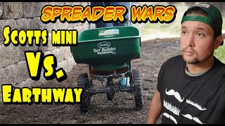 Fertilizer Spreader  Scotts VS Earthway [upl. by Kifar466]