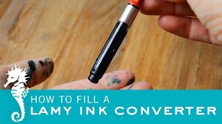 How To Fill a Lamy Converter  The Paper Seahorse [upl. by Aracal]