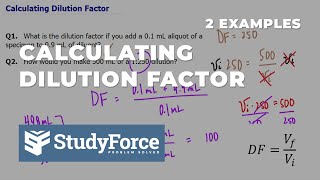 Calculating Dilution Factor [upl. by Luoar]