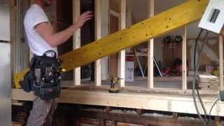 How To Install Load Bearing Beam Laminated Veneer Lumber LVL Part3 [upl. by Aninep46]